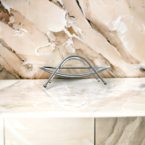 Мыльница овальная на ножках 124*85*35мм